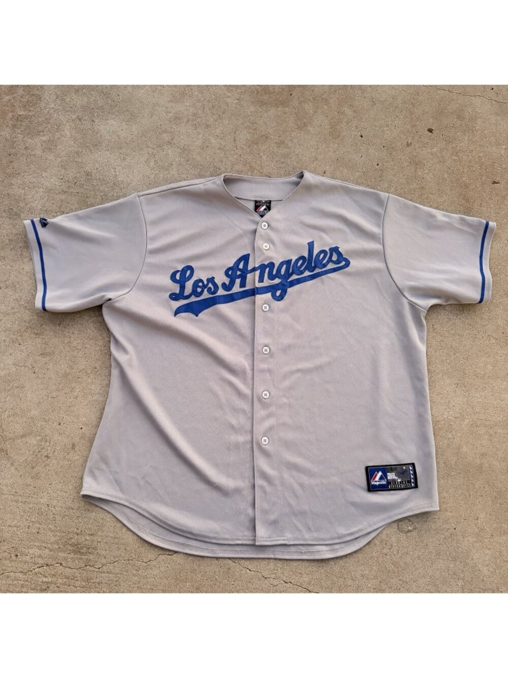 Vintage Majestic Los Angeles Dodgers Jersey XXL Road Gray MLB